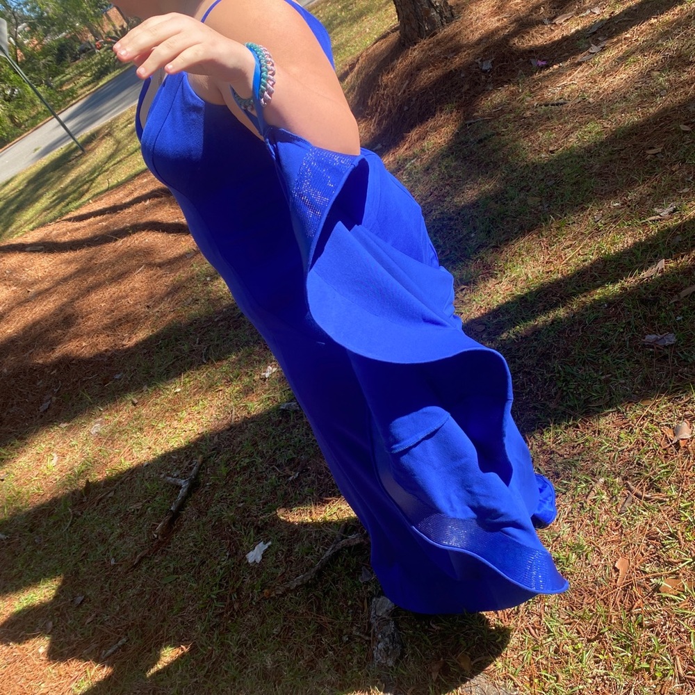 cobalt blue Mac Duggal size 20w - Picture 2 of 4